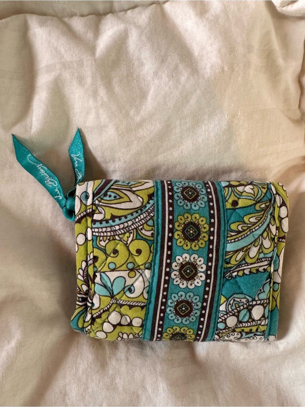 Vera Bradley Peacock Tri-fold Wallet - Picture 2 of 6